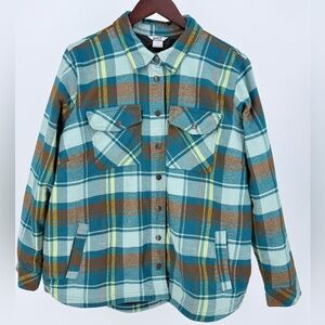 Duluth XL Plaid Insulated Shirt Jacket Quilted Lined Shacket